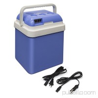 ALEKO CARFR24BL Portable Car Fridge Travel Cooler Warmer 12V 24 Liter Capacity, Light Blue Color   563034662